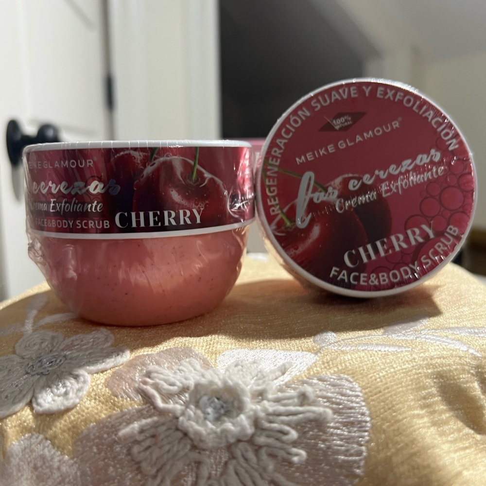 Cherry Face & Body Scrub - Pink